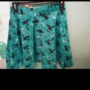 Unique Vintage Retro Teal Witch Skirt